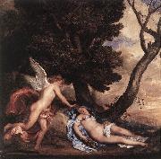 DYCK, Sir Anthony Van Cupid and Psyche df oil painting reproduction
